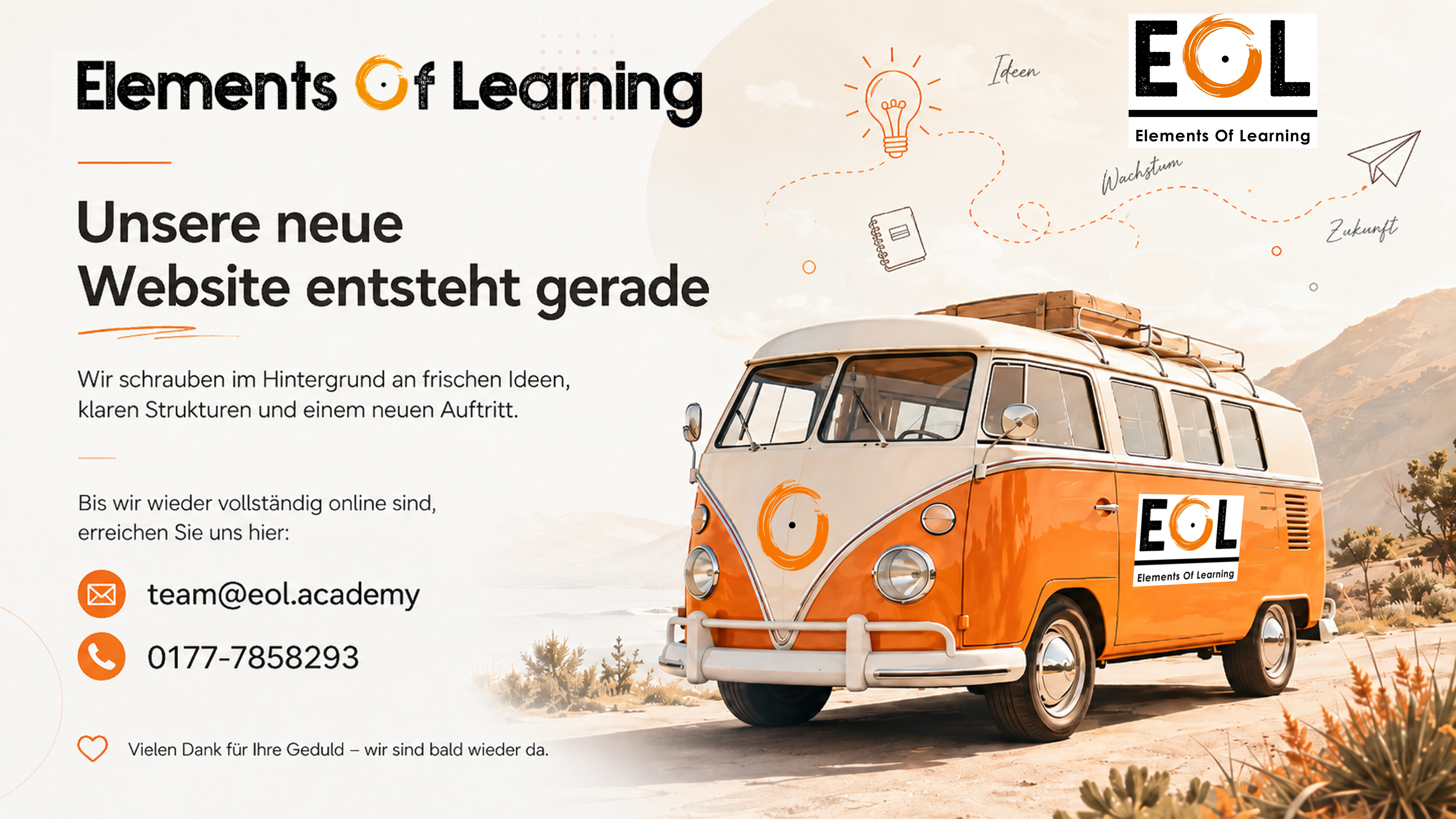 Elements Of Learning – neue Website entsteht